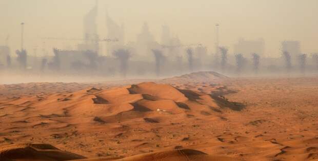 mirage in the desert