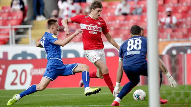 «Тамбов» добыл волевую победу над «Спартаком» в 26-м туре РПЛ