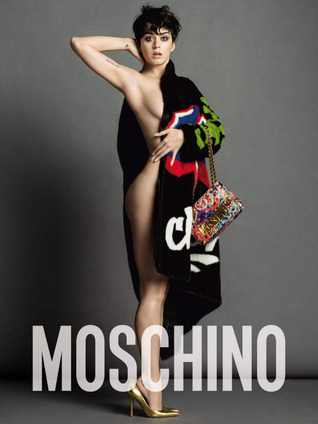 Katy Perry Gets Nude For Moschino Ad