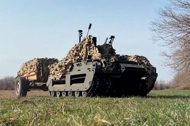 Прицеп позволил "Курьеру" перевозить до 400 кг груза