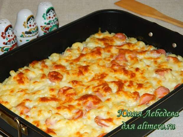 Запеканка с сосисками Запеканка с сосисками