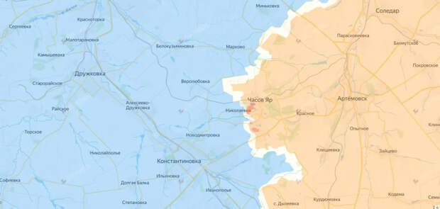 Карта СВО на 1 августа 2025 года. Армия России освободила Часов Яр. Фото © divgen.ru