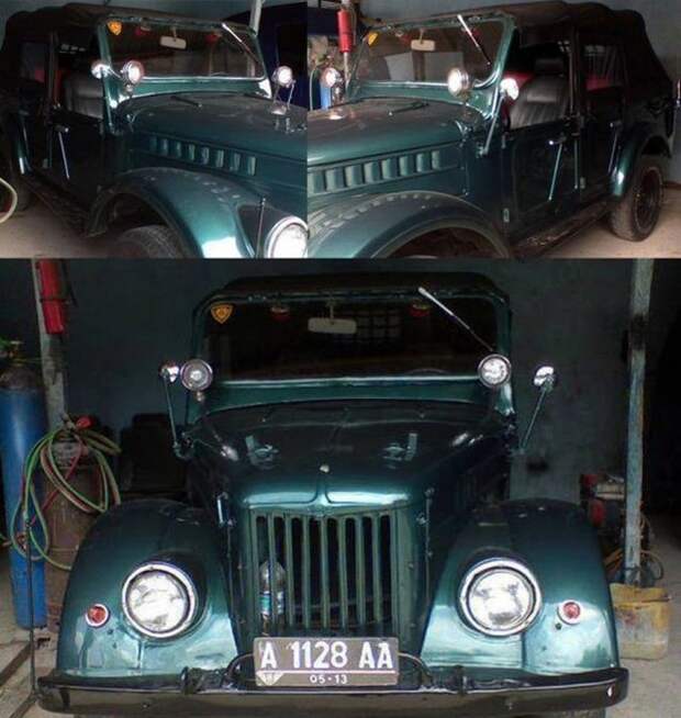 Наш "Козлик" в далекой Индонезии авто, газ, газ-69, индонезия