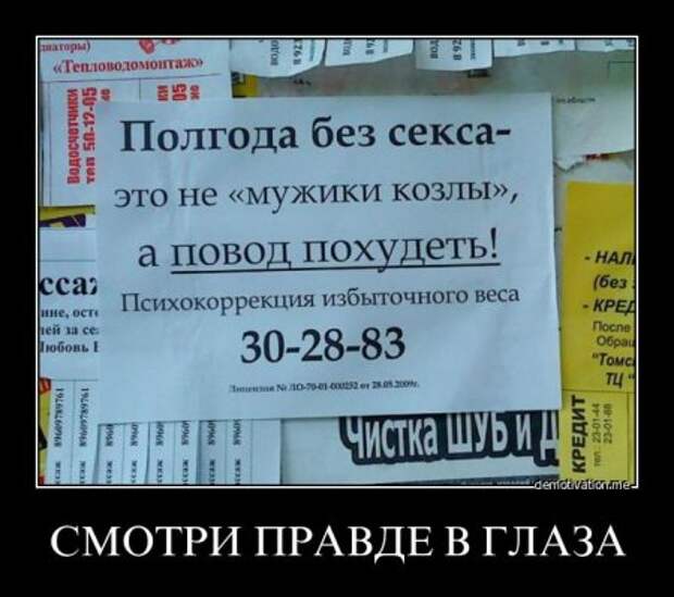Демотиваторы это не просто прикольные фотки, но еще и множество смешных подписей.