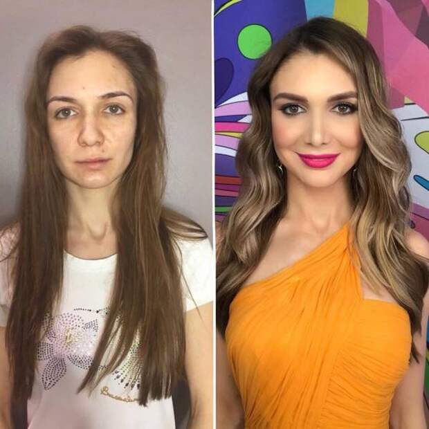 Сила макияжа творит чудеса: снимки до и после