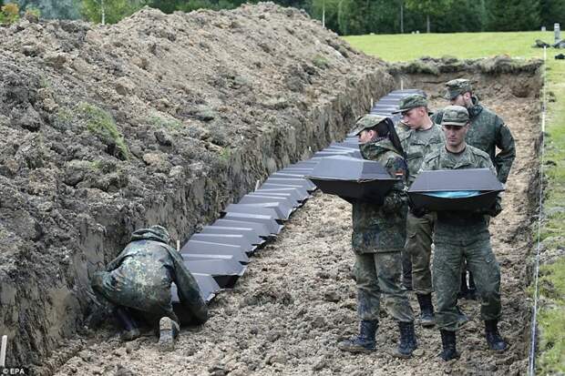 Останки 1400 немецких солдат перезахоронили под Петербургом Великая Отечественная, блокада, война, ленинград, немцы, петербург, солдаты, фашисты