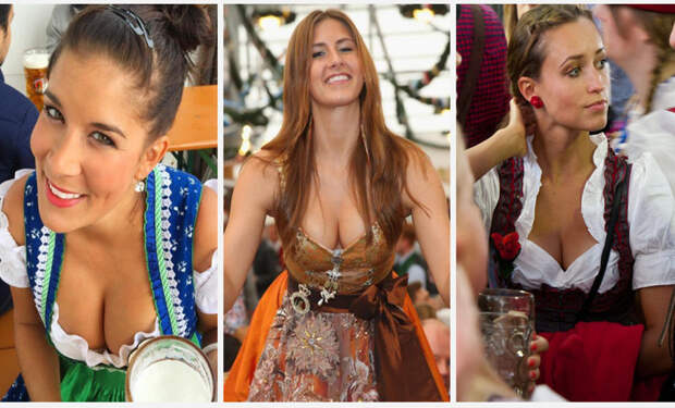 Девушки с Октоберфеста германия, девушки, октоберфест, пиво, раки, фестиваль
