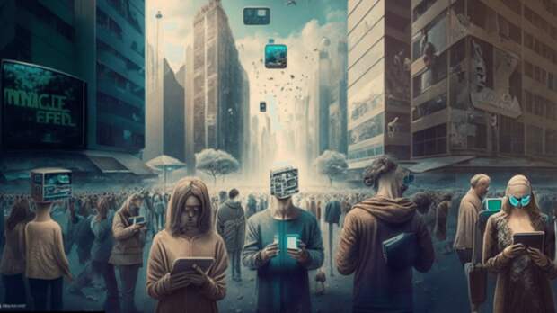 Реакция общества и адаптация к изменениям. Общество меняется по мере научно-технологического прогресса. И снова странная картинка в исполнении нейросети. Реакция общества и адаптация к изменениям. Общество меняется по мере научно-технологического прогресса. И снова странная картинка в исполнении нейросети. Фото.