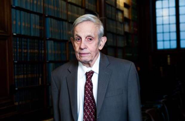 John Forbes Nash speaking at the Oxford Union, Oxford, Britain - 01 Mar 2014