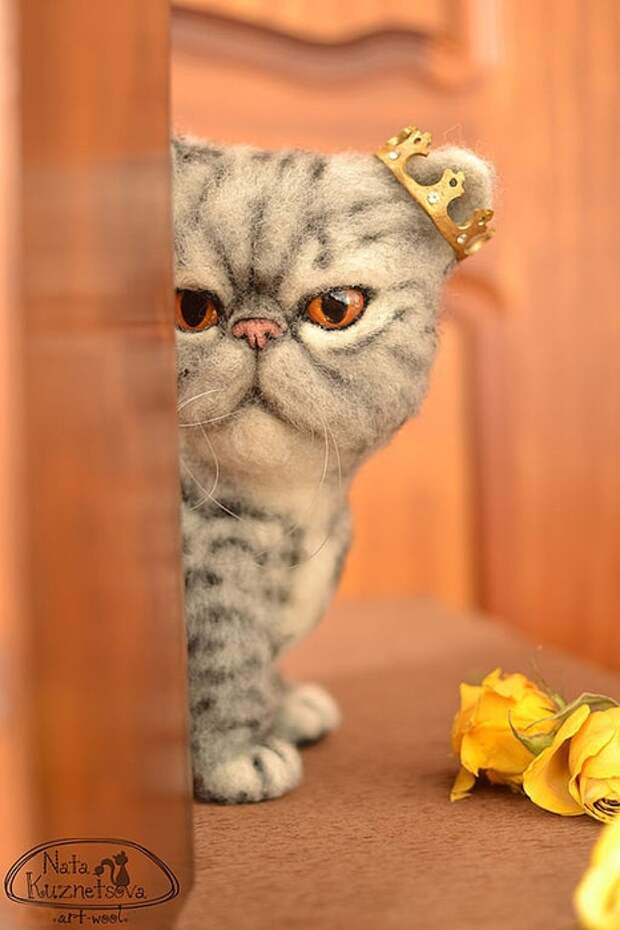 Сухое валяние. КОТЫ и КОШКИ Натальи Кузнецовой (8) (466x700, 177Kb)