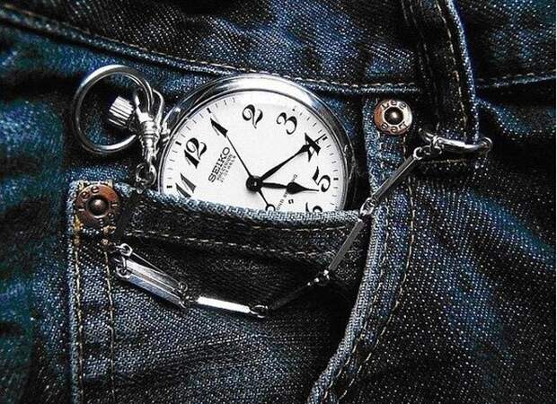 Для часов джинсы, карман