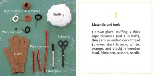 Если у вас завалялась одинокая перчатка, можете сделать из нее игрушку Если у вас завалялась одинокая перчатка, можете сделать из нее игрушку
