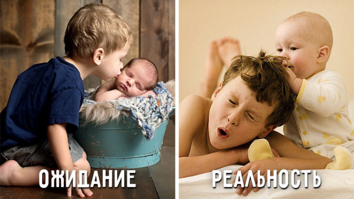 Воспитание детей: радужные ожидания и разочаровывающая реальность (9 фото)