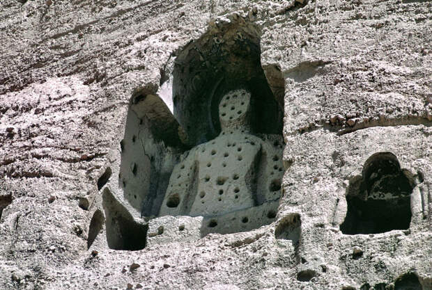 48. Статуя Будды в долине Бамиан афганистан, ретро, фотография