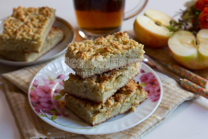 вкусный быстрый пирог с яблоками вкусный быстрый пирог с яблоками