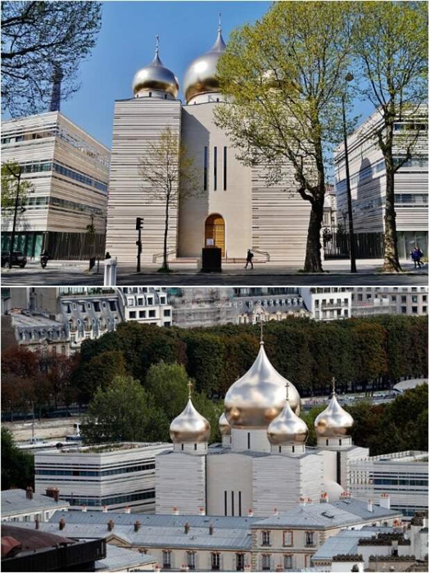 В таком виде увидел мир Русский духовно-культурный центр в Париже (Франция). | Фото: egliserusse.eu.