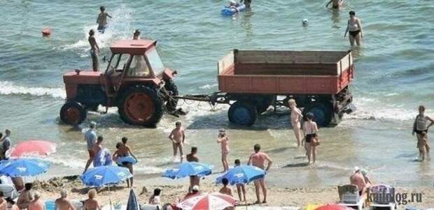 Приколы на пляже (55 фото + 3 гифки)