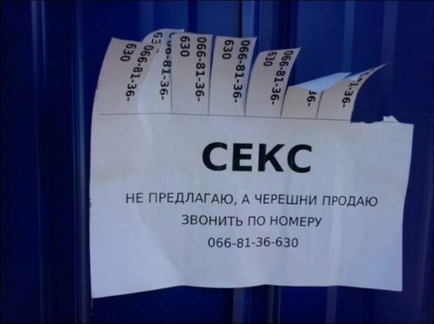 Смешные объявления и надписи : маразм, объявления, россия