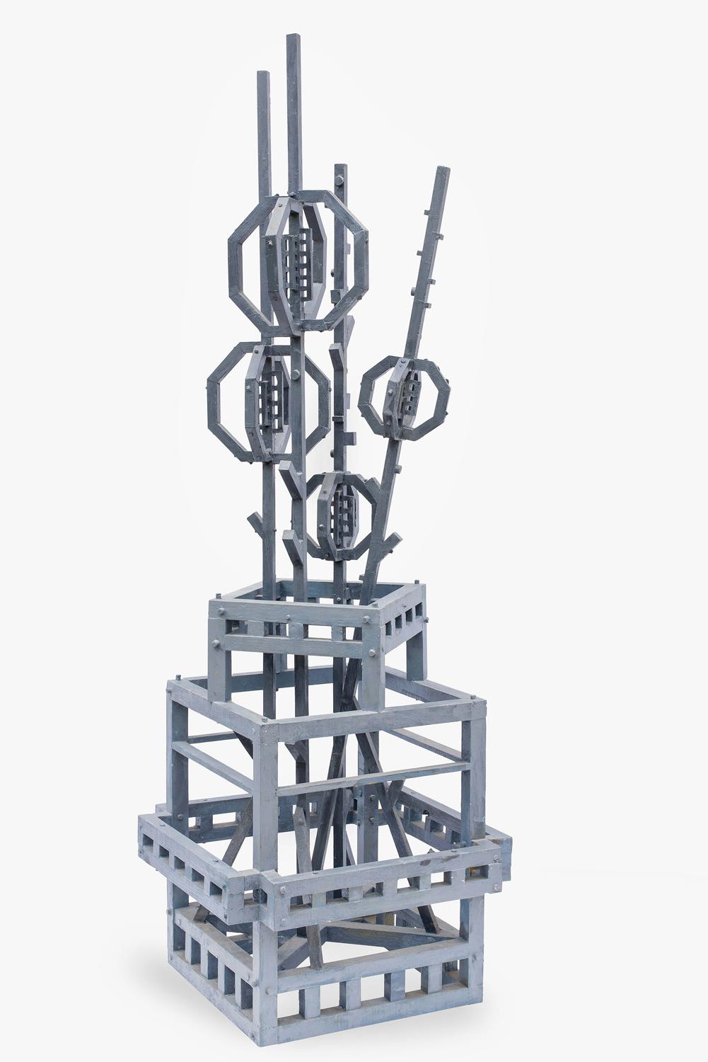 Игорь Шелковский. «Цветы в вазе». 2001. Дерево, акрил. Предоставлено Alina Pinsky Gallery