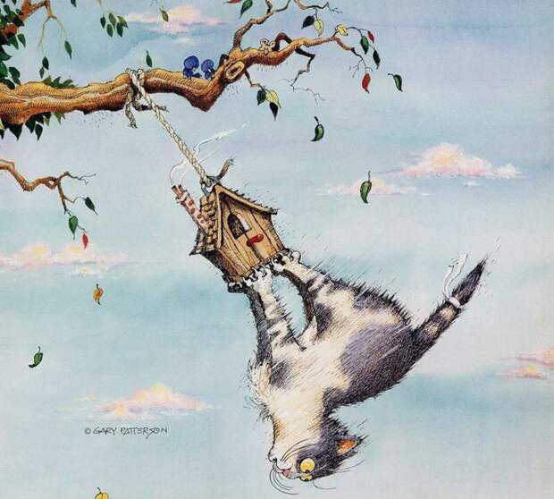 Коты-котики,теплые животики... Художник Гэри Паттерсон (Gary Patterson) (114 картинок)