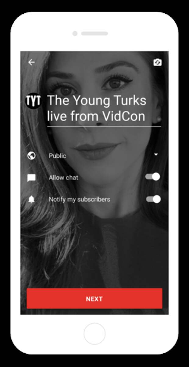 Настройки вещания на YouTube