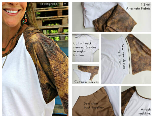 Смотрите не 7 - Животное Ткань реглан - 10 способов превратить белый чай - #sewing || www.sewingrabbit.com