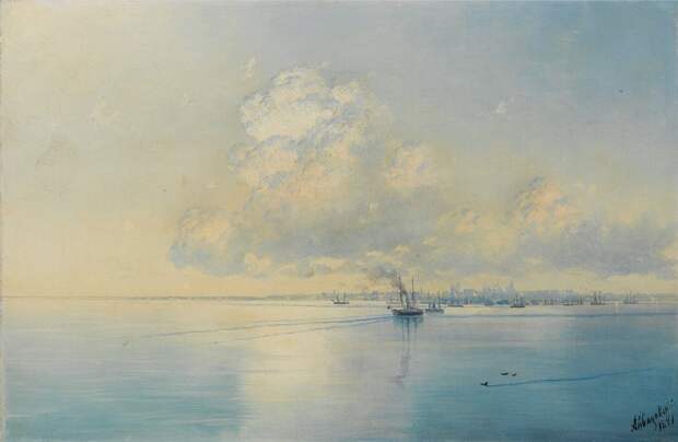 Небо на картинах. Иван Айвазовский. «Кронштадт», 1897