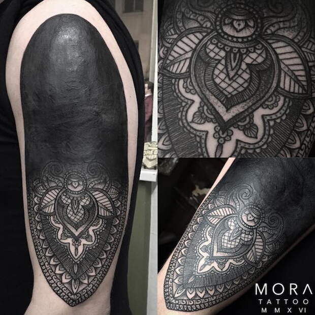 Черные татуировки - новый тренд этой весны
