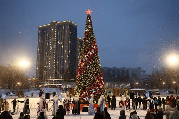 Новосибирск и три района вышли в финал конкурса за звание лучшей ёлки страны
