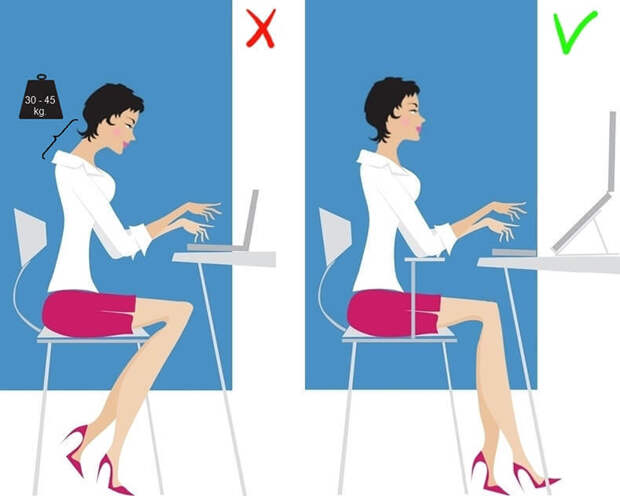 Как правильно сидеть, чтобы не болела спина