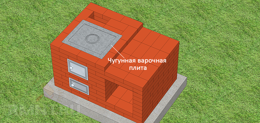 Печь-барбекю из кирпича своими руками: чертежи и порядовка