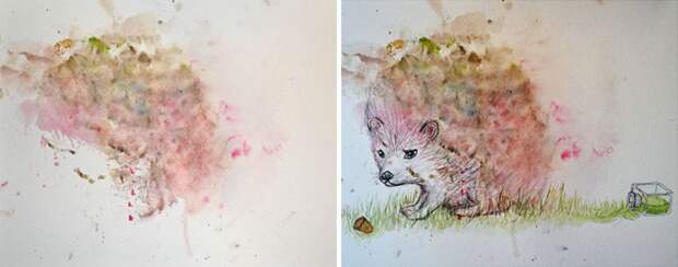 Мама превращает каракули своей дочери в картины, Рут Остерман 