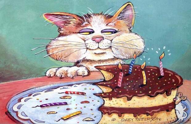 Коты-котики,теплые животики... Художник Гэри Паттерсон (Gary Patterson) (114 картинок)