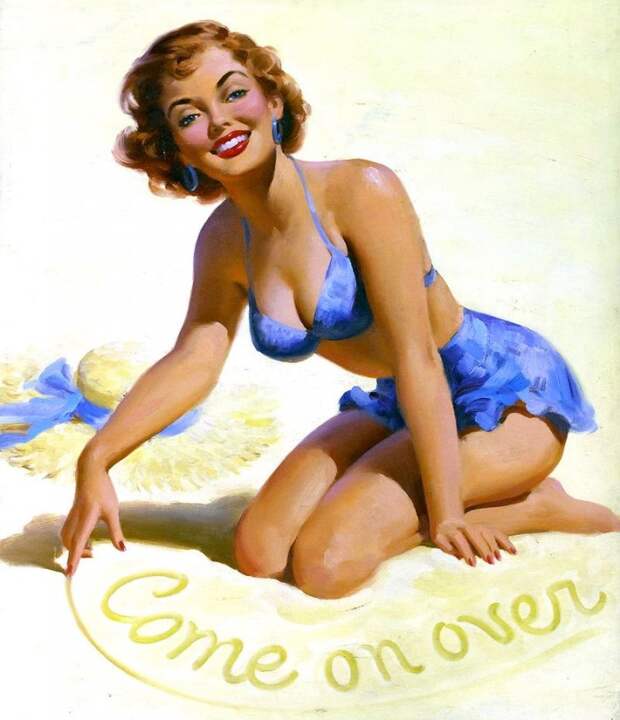 Красотки! Художник-иллюстратор Art Frahm (1907-1981)