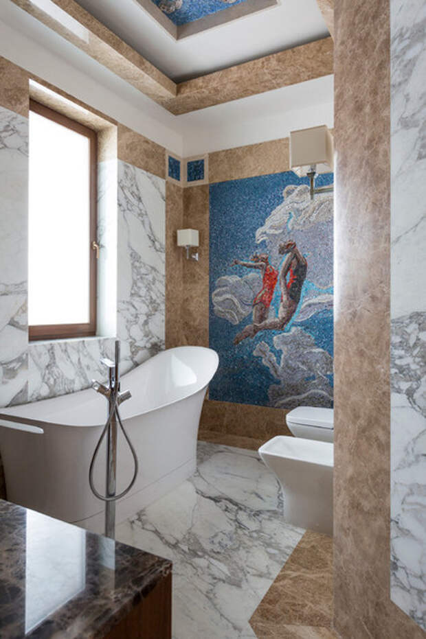 Современный Ванная комната by Мастерская дизайна Юлии Покровской и Инны Вольвак