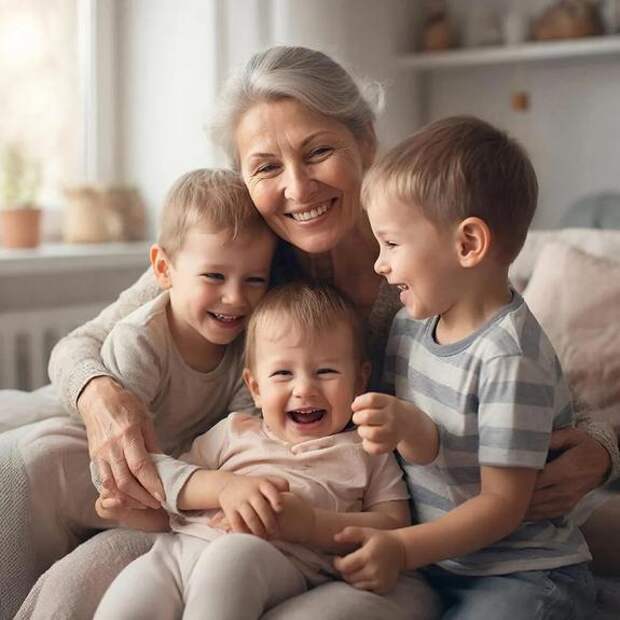 Общение с внуками омолаживает