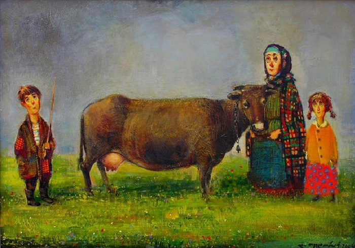 Корова. Автор: Ладо Тевдорадзе.