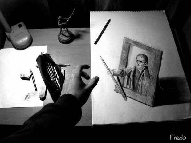 3D рисунки карандашом (12)