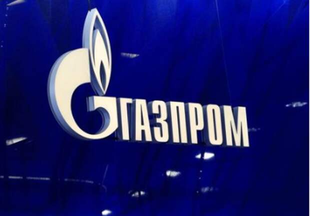 The logo of Gazprom company is seen at the St. Petersburg International Economic Forum (SPIEF) in Saint Petersburg, Russia, June 2, 2021. REUTERS/Evgenia Novozhenina