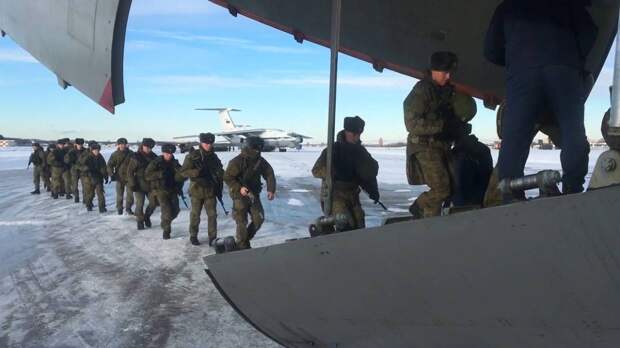 Самолеты ВКС РФ с белорусскими миротворцами ОДКБ вылетели из Казахстана в Минскую область