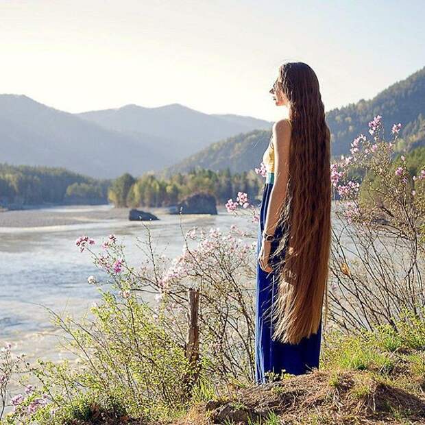 Русская Рапунцель отрастила роскошные волосы длиной больше метра волосы, девушка, красота