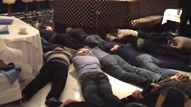 Опубликовано видео с места задержания в Люберцах участников «сходки»