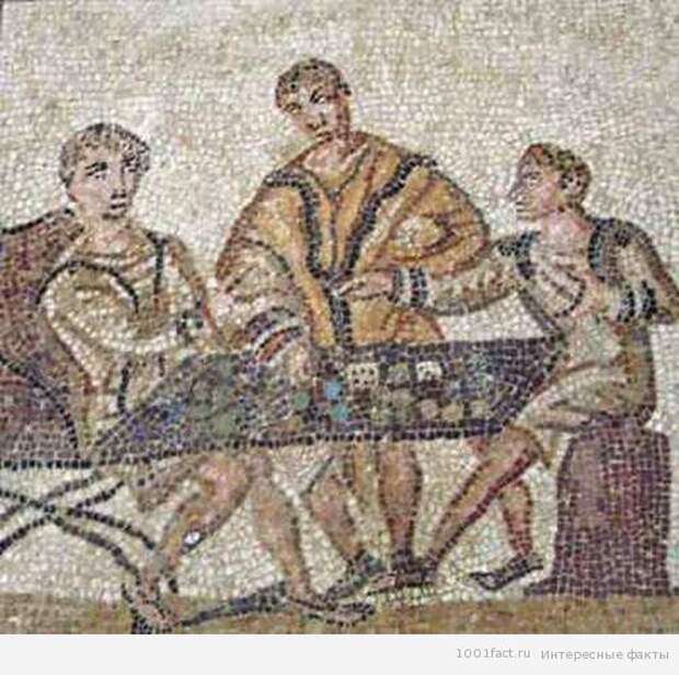 фреска_игра в кости