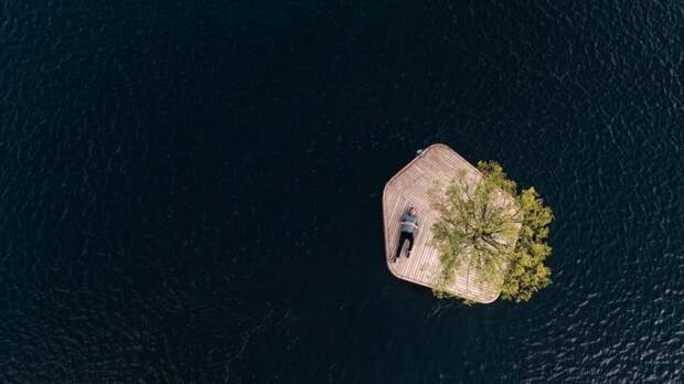 Искусственные острова, созданные для общественного пользования в Копенгагенской гавани в мире, гавань, креатив, острова, фантазия