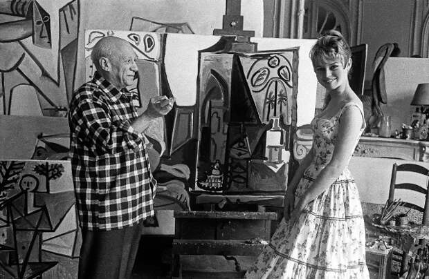 Brigitte Bardot et Pablo Picasso