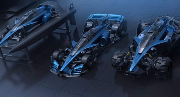 Дизайнеры показали концепт автомобиля-трансформера Nio Triathlon