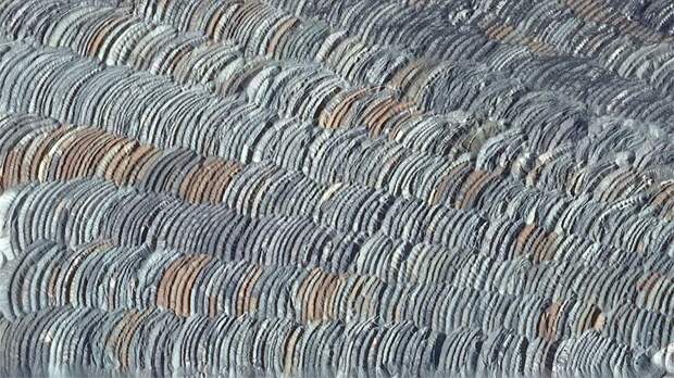10. Угольная шахта в Аминдео, Греция google earth, земля, фото