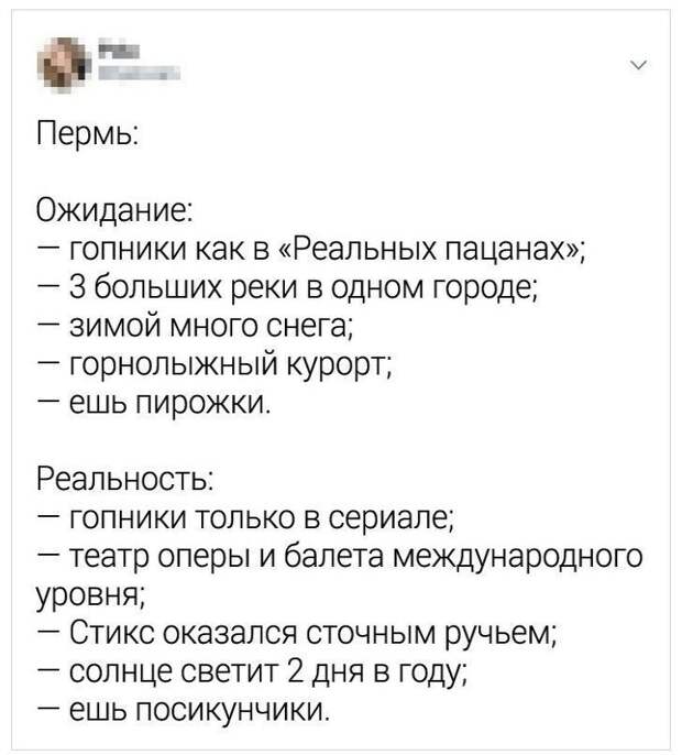 Ожидaния и разочарования от городов нашей страны Ожидaния и разочарования от городов нашей страны