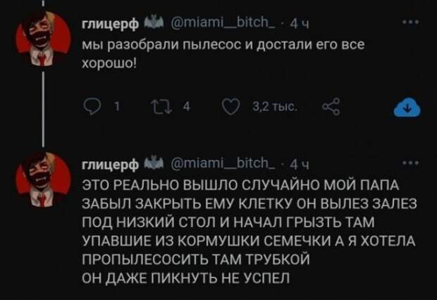 Попугай и пикнуть не успел