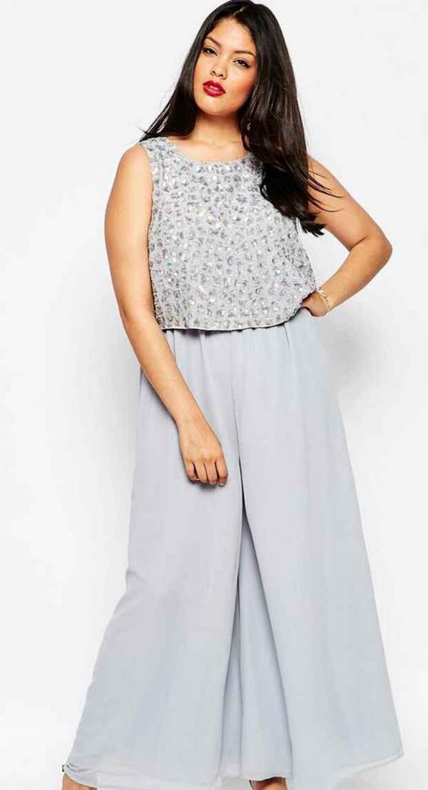 Plus Size Outfits, ASOS CURVE pastel Combination palazzo pants € 91.99
